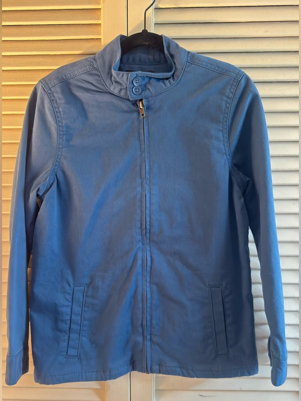 *NWT* Nordstrom / Stand Collar Zip Front Jacket / Navy / Small 7-8